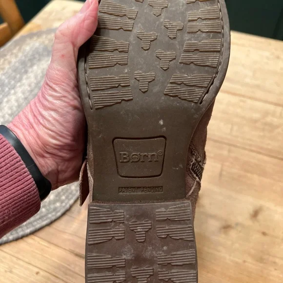 Born Boots Womens 7.5 Regis Bootie Shoes Gray Distressed Leather Moto Western. - Picture 3 of 7